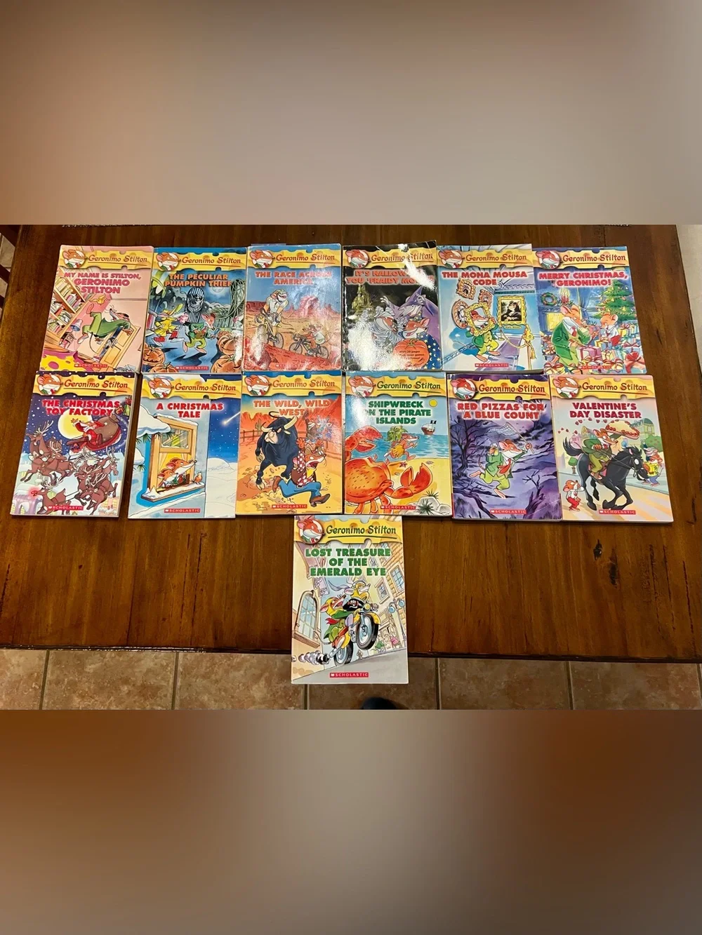 Geronimo Stilton Paperback Chapter Book Lot, Illustrated, Ages 4-12, Scholastic